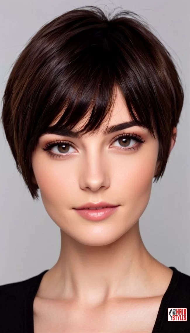 Choppy Crop with Bangs | 15 Flattering Short Haircuts For Square Faces: Elevate Your Style With Chic Choices