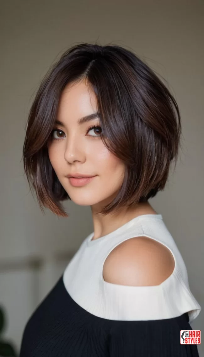 Layered Bob | Flattering Hairstyles For Round Faces: Unlock Your Best Look!