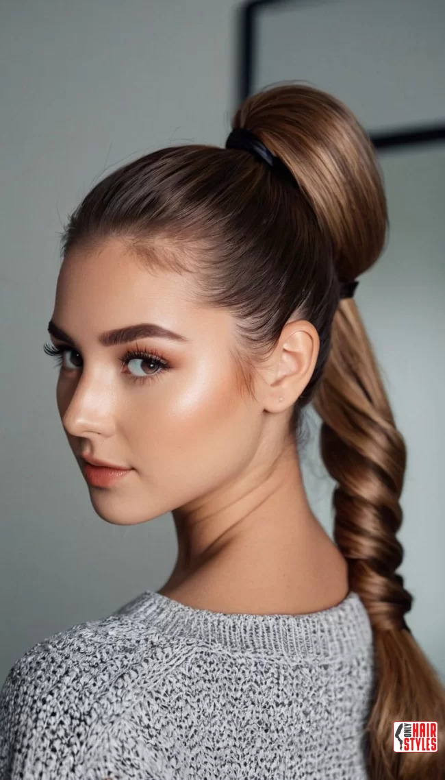 High Bun or Ponytail | Flattering Hairstyles For Round Faces: Unlock Your Best Look!
