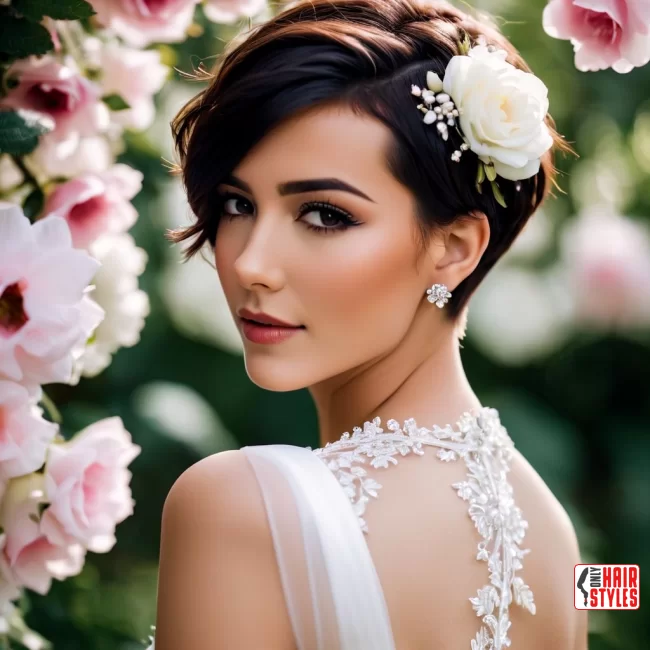 Modern Pixie Perfection | Bridal Hairstyle For Short Hair: Top 10 Picks For Your Big Day!
