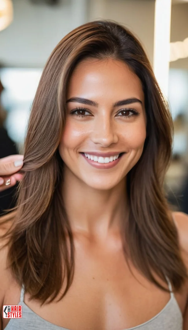 2. Long Hush Cut with Feathered Ends | 10 Hush Cut Hairstyles That Bring Soft Volume