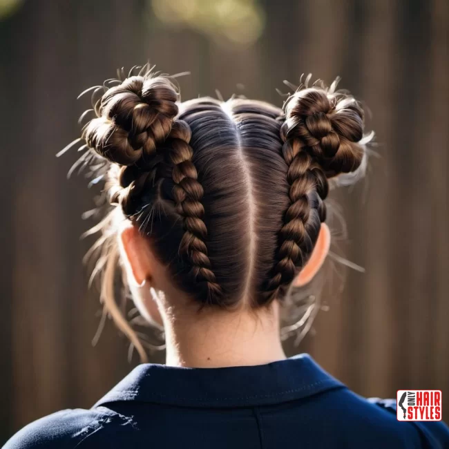 Braided Space Buns | Quick And Easy Space Buns Hairstyle Tutorial With Examples