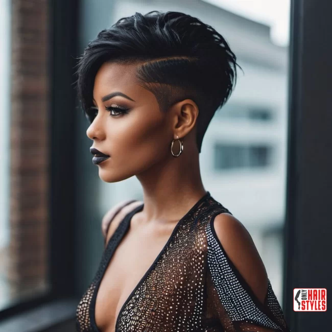 9.&nbsp;Side Swept Undercut | 33 Hottest Short Hairstyles For Black Women