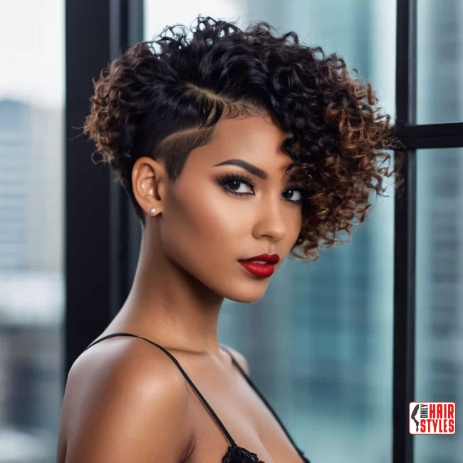 28. Undercut for Curly Hair | 33 Hottest Short Hairstyles For Black Women