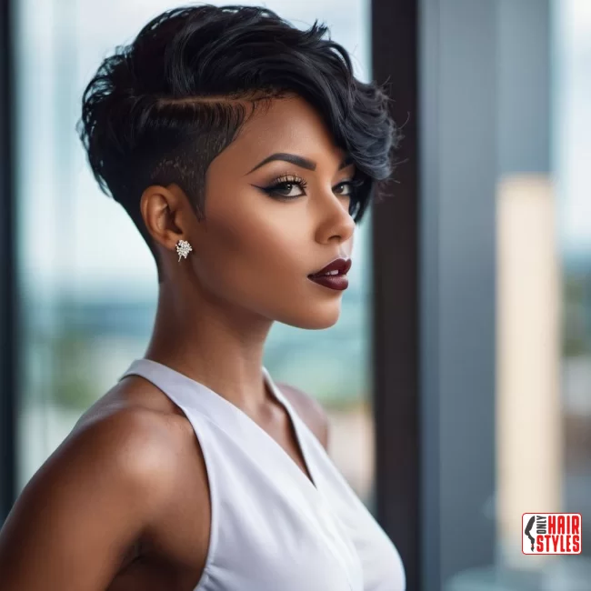 9.&nbsp;Side Swept Undercut | 33 Hottest Short Hairstyles For Black Women