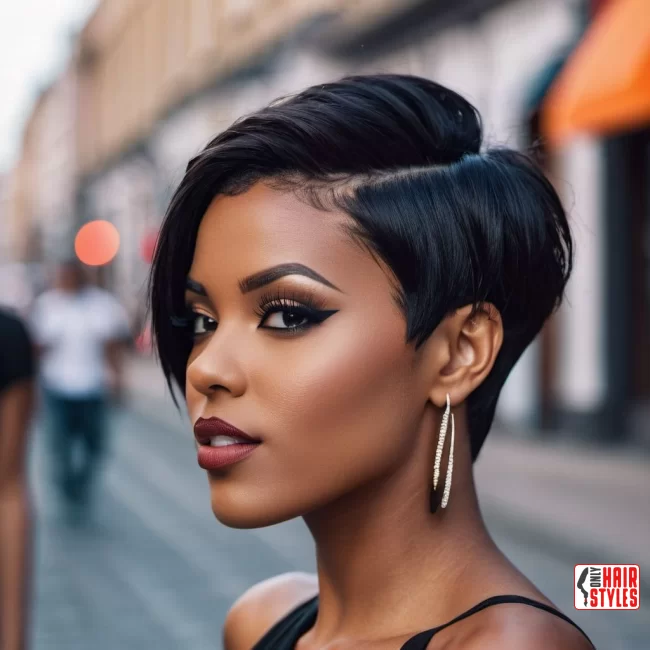 14.&nbsp;Asymmetrically Awesome | 33 Hottest Short Hairstyles For Black Women