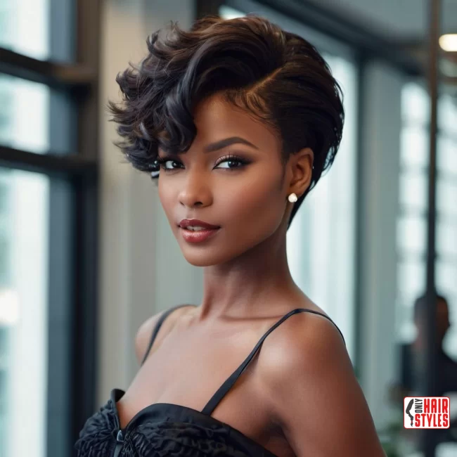 19.&nbsp;Swiftly Swept | 33 Hottest Short Hairstyles For Black Women