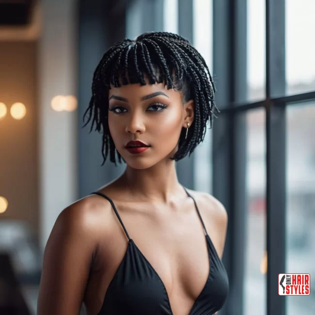 10.&nbsp;Short Braids for Black Hair | 33 Hottest Short Hairstyles For Black Women