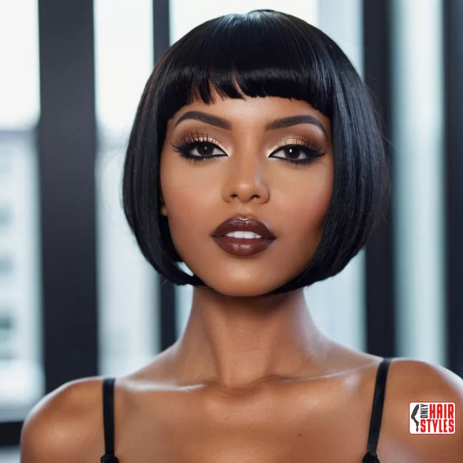 1. Short Black Bob | 33 Hottest Short Hairstyles For Black Women
