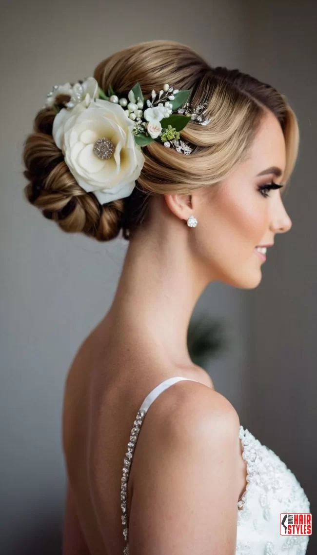 Wedding Updo Style:&nbsp;Bridal updos | Chic And Timeless Updo Hairstyles: Elevate Your Look With These Stunning Updos