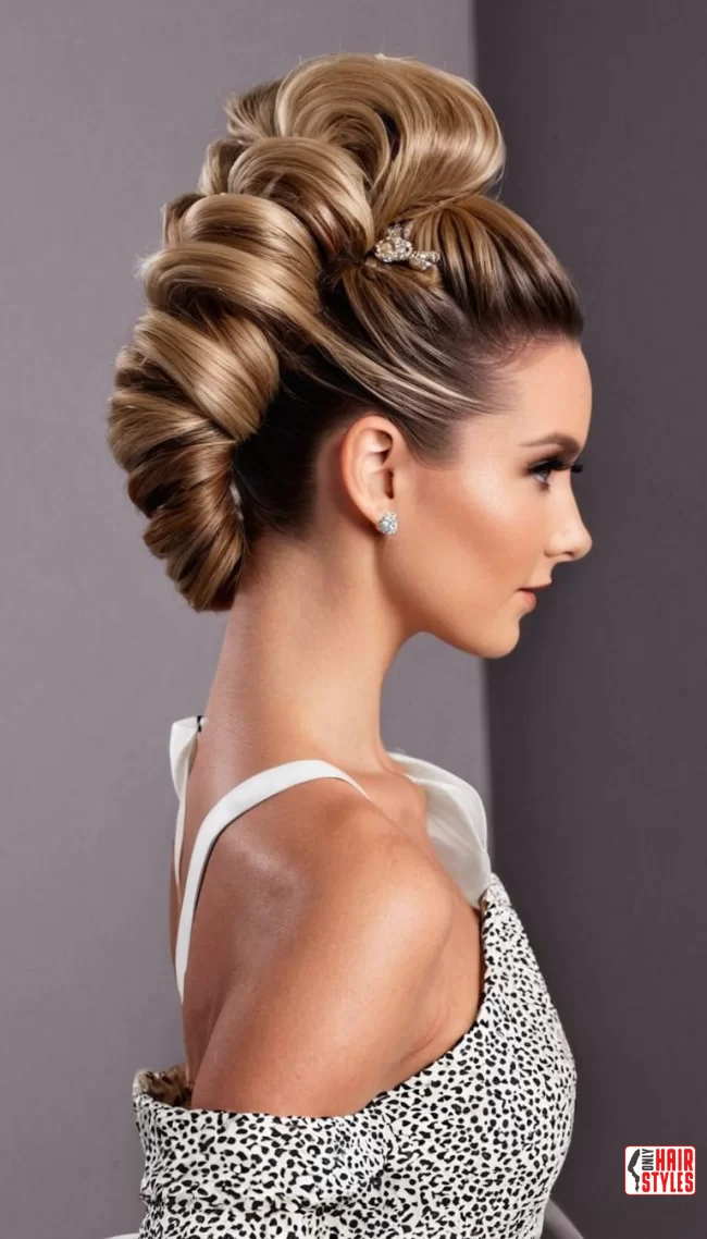 High ponytail updos | Chic And Timeless Updo Hairstyles: Elevate Your Look With These Stunning Updos