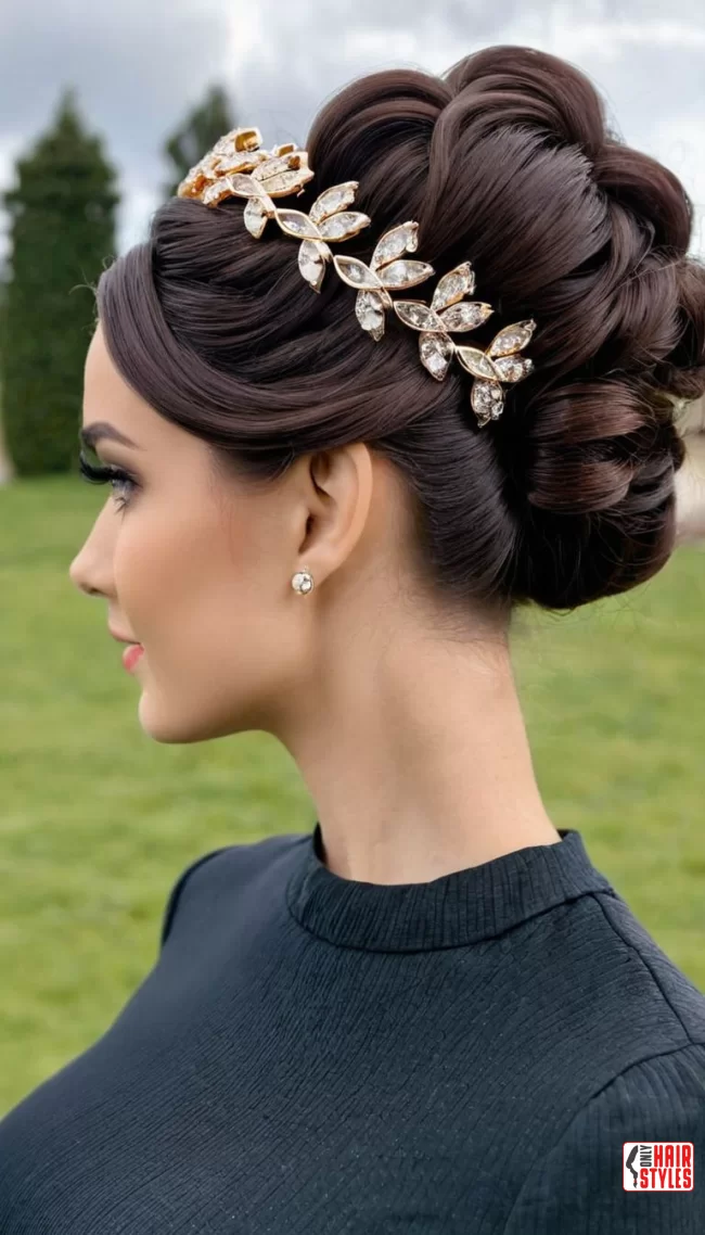 Updo Accessories:&nbsp;Clips and crowns | Chic And Timeless Updo Hairstyles: Elevate Your Look With These Stunning Updos