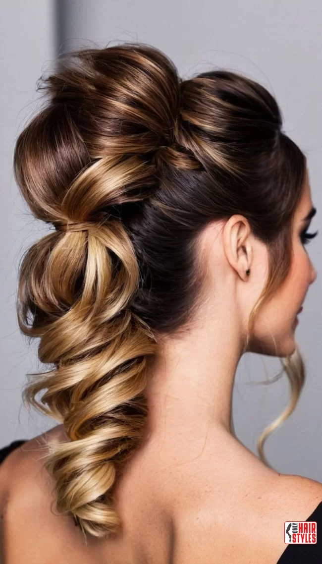 Messy ponytail updos | Chic And Timeless Updo Hairstyles: Elevate Your Look With These Stunning Updos