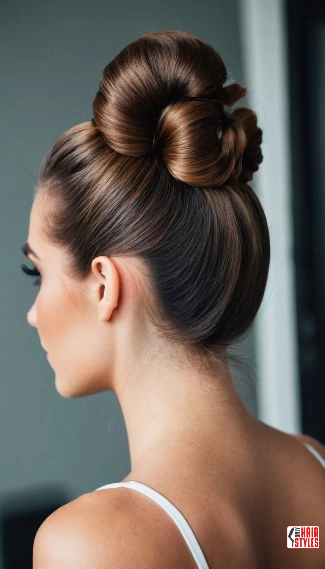 High buns | Chic And Timeless Updo Hairstyles: Elevate Your Look With These Stunning Updos