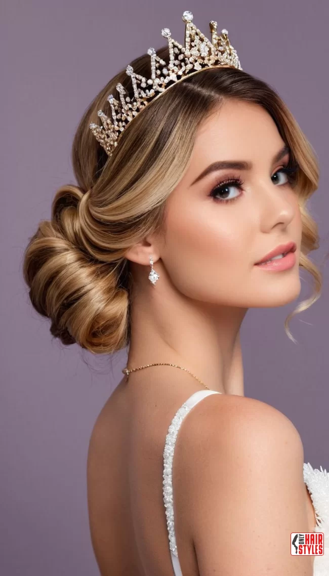 Updo Accessories:&nbsp;Clips and crowns | Chic And Timeless Updo Hairstyles: Elevate Your Look With These Stunning Updos