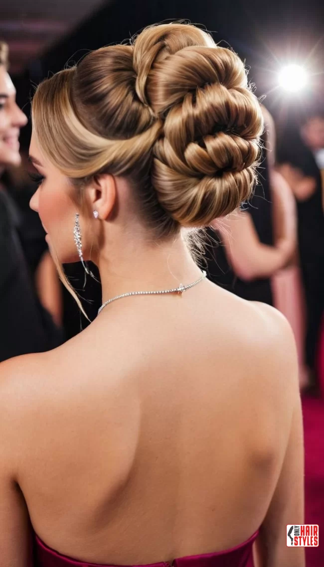 Updos for Graduations and Parties:&nbsp;Elegant prom buns | Chic And Timeless Updo Hairstyles: Elevate Your Look With These Stunning Updos