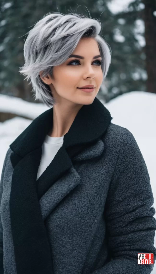Modern Shag for a Playful Vibe | Chic And Timeless: Embrace The Elegance Of Short Gray Hairstyles