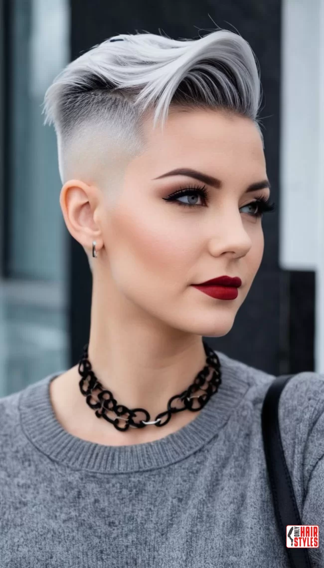 Edgy Undercut for a Bold Statement | Chic And Timeless: Embrace The Elegance Of Short Gray Hairstyles