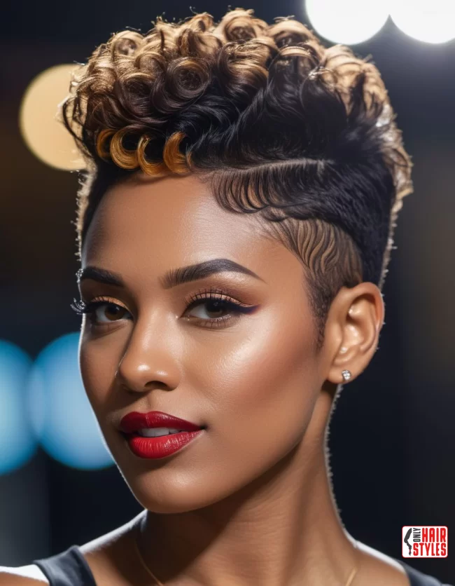 Curly Pixie Cut with Undercut | Short Natural Fade Haircuts For Black Females (2024)