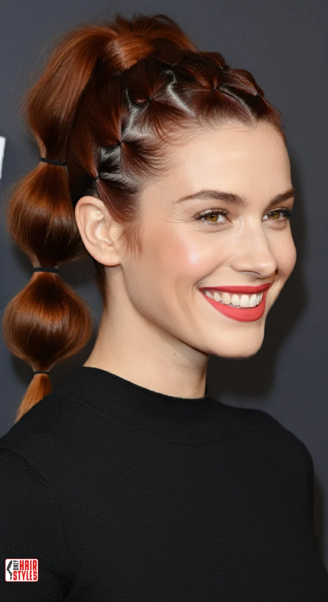3. Bubble Ponytail | 10 Chic Short Hair Ponytail Ideas