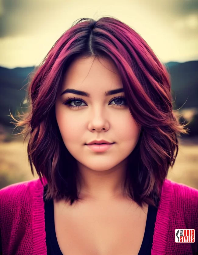 Choppy Layers | Flattering Haircuts For Chubby Faces And Thick Hair