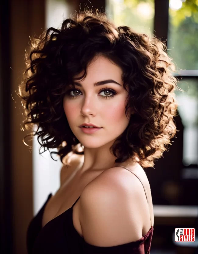 Curly Shag | Flattering Haircuts For Chubby Faces And Thick Hair