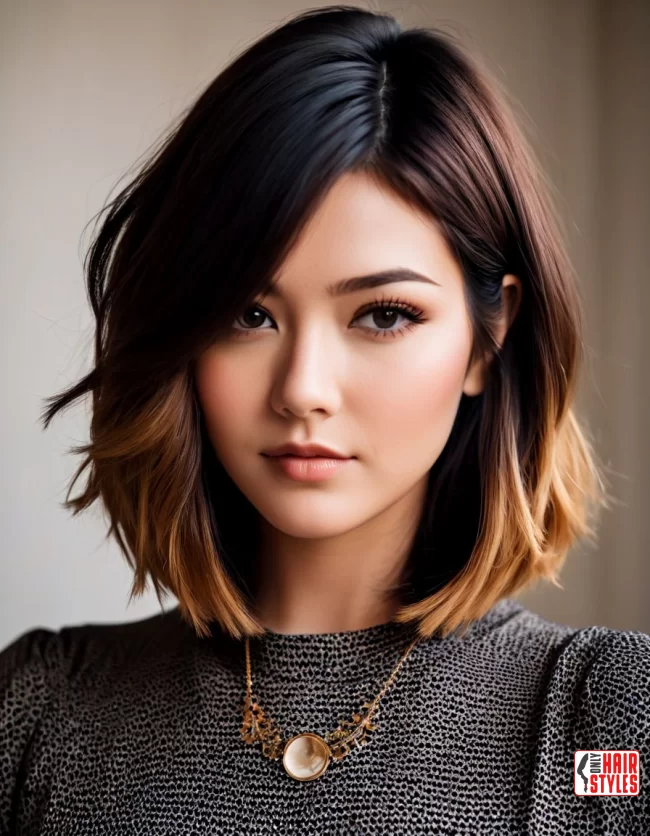 Layered Lob | Flattering Haircuts For Chubby Faces And Thick Hair