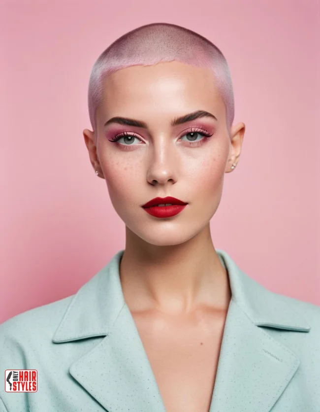 7. Buzz Cut with Color | 10 Hot Ideas Of Short Hairstyles For Ladies