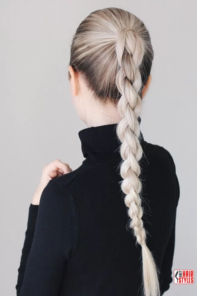 8. Four-Strand Braid | 30 Different Types Of Braids With Inspirational Examples