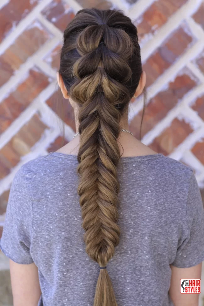 22. Pull-Through Fishtail Braid | 30 Different Types Of Braids With Inspirational Examples