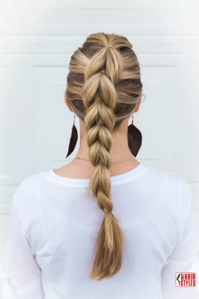 16. Pull-Through Braid | 30 Different Types Of Braids With Inspirational Examples