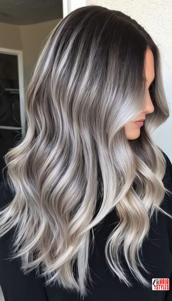 Subtle Ashy Tones | Reverse Balayage For Gray Hair: Embracing Natural Beauty
