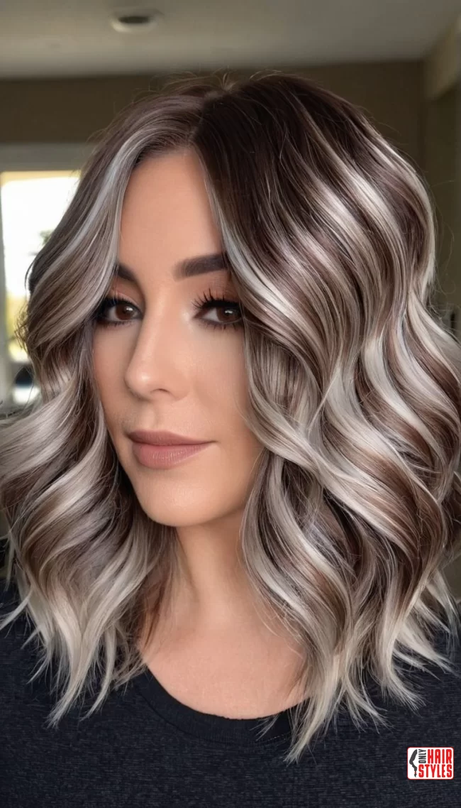 Rich Chocolate Undertones | Reverse Balayage For Gray Hair: Embracing Natural Beauty