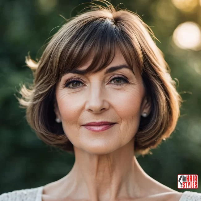 Side-Swept Bangs | What Hairstyles Are Good For Women Over 60 With Thinning Hair?