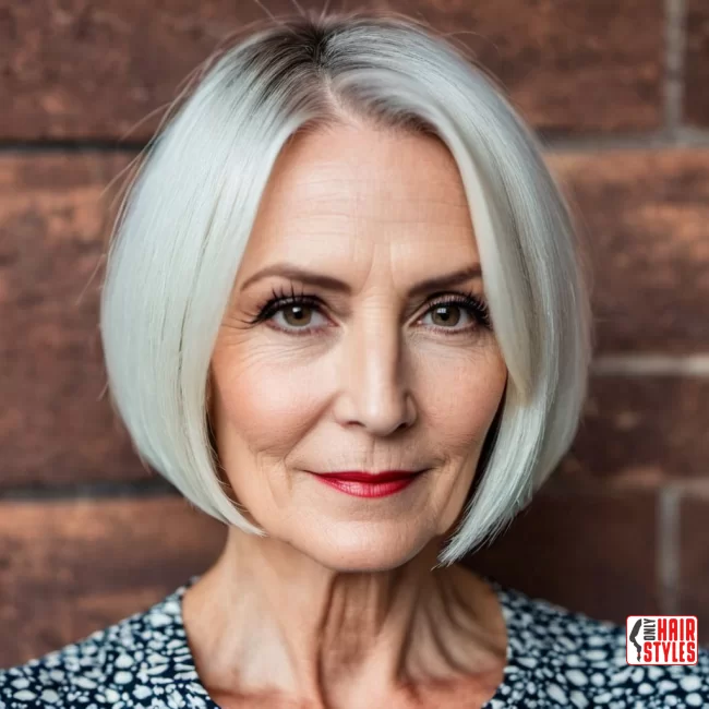 Asymmetrical Bob | What Hairstyles Are Good For Women Over 60 With Thinning Hair?