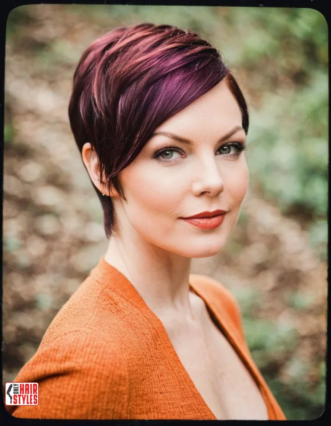 8. Long Pixie with Highlights | 15 Long Pixie Hairstyles For Round Faces